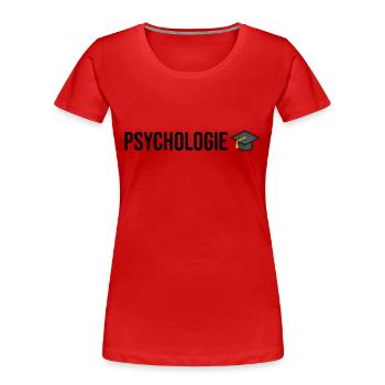 Psychologie Studium Abschluss - Frauen Premium Bio T-Shirt - Rot - Vorne - Mia (176cm)