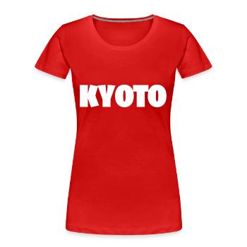 KYOTO WHITE - Women's Premium Organic T-Shirt - red - Front - Mia (176cm)