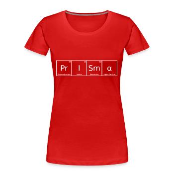 Prisma Name Vorname Chemie Periodensystem Elemente - Frauen Premium Bio T-Shirt - Rot - Vorne - Mia (176cm)