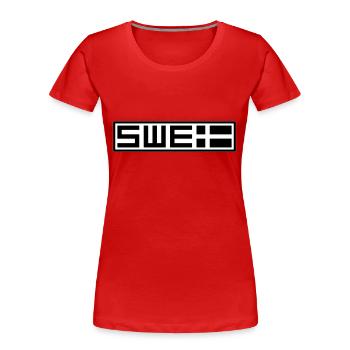 Schwedische Taktik - Frauen Premium Bio T-Shirt - Rot - Vorne - Mia (176cm)