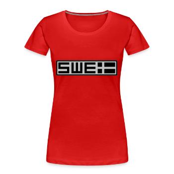 Schwedische Taktik - Frauen Premium Bio T-Shirt - Rot - Vorne - Mia (176cm)