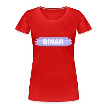 Mutter Binah - Frauen Premium Bio T-Shirt - Rot - Vorne - Mia (176cm)