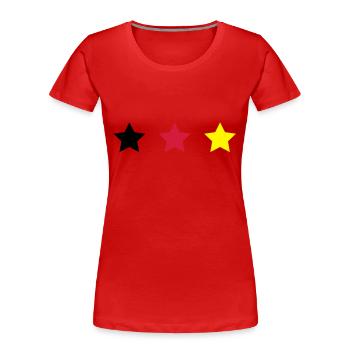 Germany Football - Women's Premium Organic T-Shirt - red - Front - Mia (176cm)