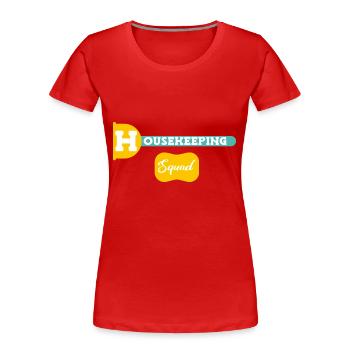 Housekeeper Household Cleaner - Women's Premium Organic T-Shirt - red - Front - Mia (176cm)