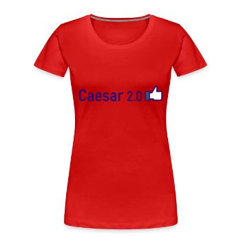 Caesar 2 0 - Women's Premium Organic T-Shirt - red - Front - Mia (176cm)