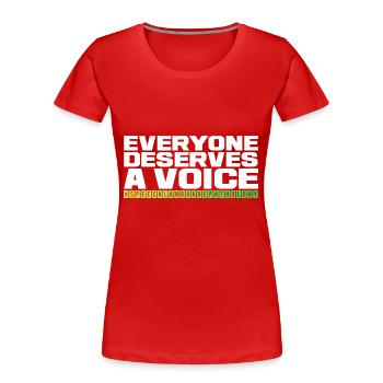 Logopäde Sprachtherapie Sprachtherapeut - Frauen Premium Bio T-Shirt - Rot - Vorne - Mia (176cm)