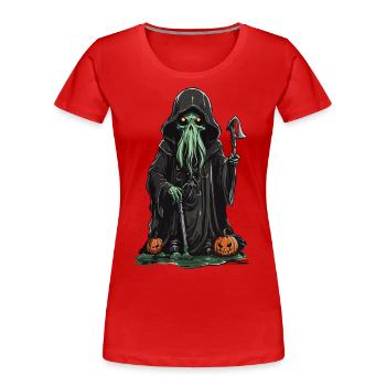 Le magicien tentaculaire Halloween Horror Special - T-shirt bio Premium Femme - rouge - Devant - Mia (176cm)