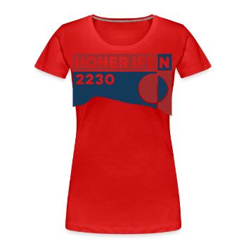 Hoher Ifen Hike Ski Tour Souvenir Walsertal - Women's Premium Organic T-Shirt - red - Front - Mia (176cm)