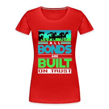 Appaloosa Western Pferd Dressur Pferdesprüche - Frauen Premium Bio T-Shirt - Rot - Vorne - Mia (176cm)