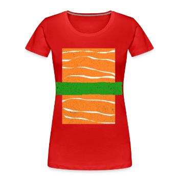 Sushi Go Rice Japan Tokyo Miso Nigiri Maki Udon - Women's Premium Organic T-Shirt - red - Front - Mia (176cm)