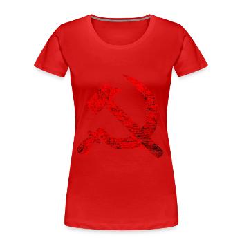 Kommunismus - Frauen Premium Bio T-Shirt - Rot - Vorne - Mia (176cm)