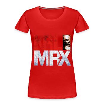 Communisme - T-shirt bio Premium Femme - rouge - Devant - Mia (176cm)