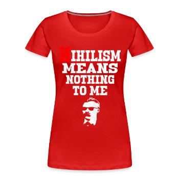 Communisme - T-shirt bio Premium Femme - rouge - Devant - Mia (176cm)