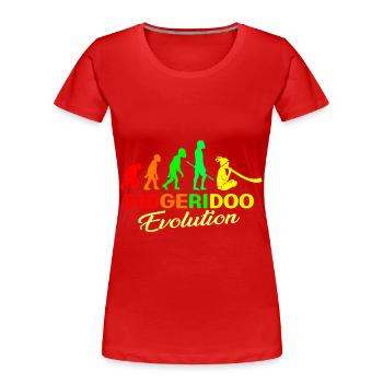 Didgeridoo Aborigines Australien Musik Meditation - Frauen Premium Bio T-Shirt - Rot - Vorne - Mia (176cm)
