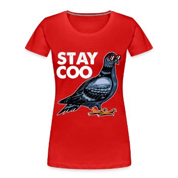 Tauben Rennen Taubenzüchter Brieftaube Turteltaube - Frauen Premium Bio T-Shirt - Rot - Vorne - Mia (176cm)