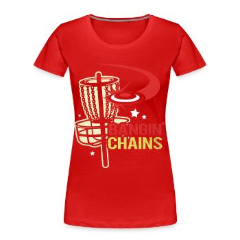 frisbee - T-shirt bio Premium Femme - rouge - Devant - Mia (176cm)