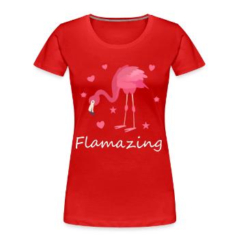 dictons drôles dictons cadeau drôle - T-shirt bio Premium Femme - rouge - Devant - Mia (176cm)