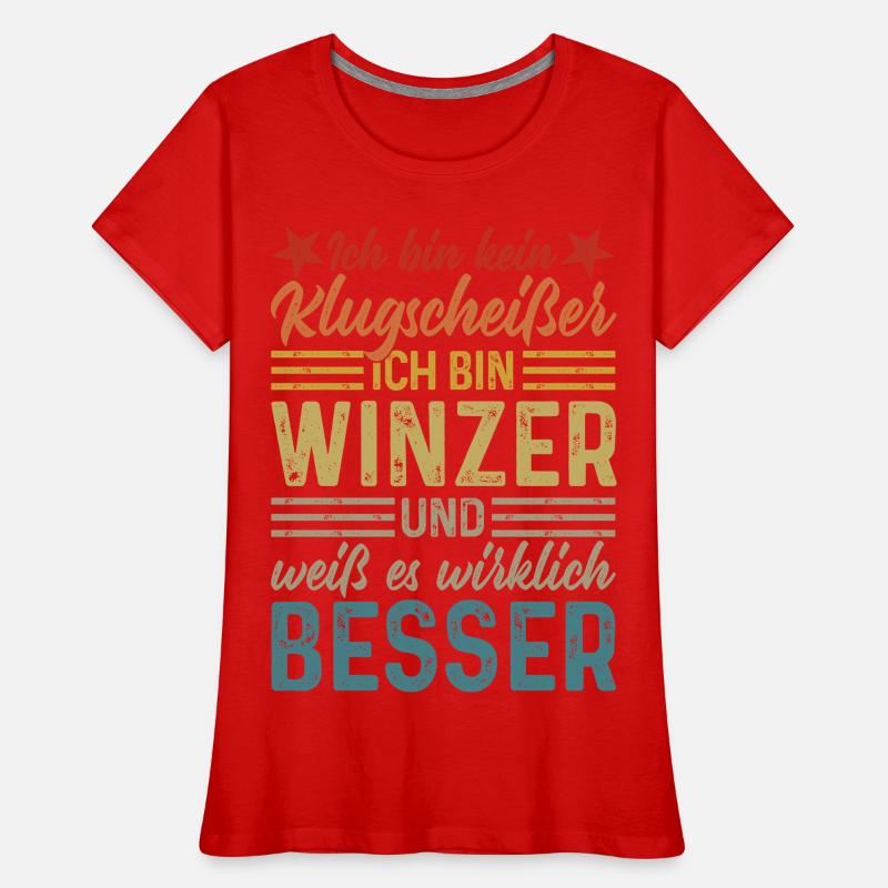 Winemaker - Not a smartass Women's Premium Organic T-Shirt