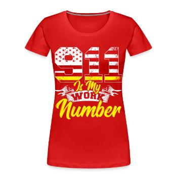 Notruf Disponent Notfall lustiger-Disponent Fe - Frauen Premium Bio T-Shirt - Rot - Vorne - Mia (176cm)