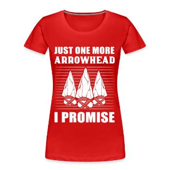 Arrowhead Hunting Arrowhead Hunting Arrowhead-Sa - T-shirt bio Premium Femme - rouge - Devant - Mia (176cm)