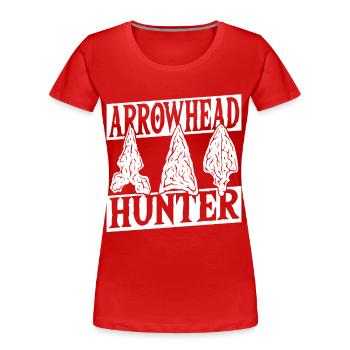 Arrowhead Hunting Arrowhead Hunting Arrowhead-Sa - T-shirt bio Premium Femme - rouge - Devant - Mia (176cm)