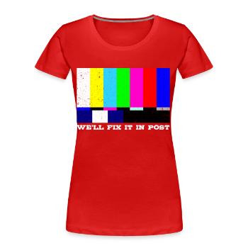 Filmemacher Regie Hollywood Kamera Produzent Kamer - Frauen Premium Bio T-Shirt - Rot - Vorne - Mia (176cm)