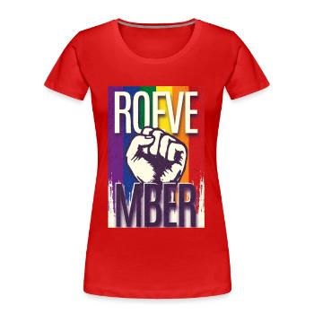Roevember Election November Politic - Women's Premium Organic T-Shirt - red - Front - Mia (176cm)