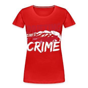 Driften Autorennen Drift Rennwagen Turbo Extrem - Frauen Premium Bio T-Shirt - Rot - Vorne - Mia (176cm)
