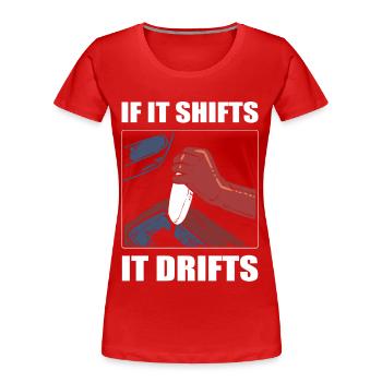 Driftende Driften Autorennen Drift Rennwagen - Frauen Premium Bio T-Shirt - Rot - Vorne - Mia (176cm)