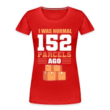 Travailleurs des postes Facteurs Postes - T-shirt bio Premium Femme - rouge - Devant - Mia (176cm)
