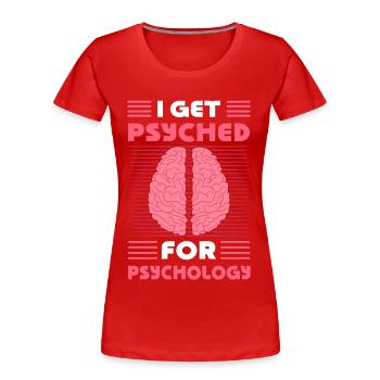 Psychologue École Psychologue Psychothérapeute - T-shirt bio Premium Femme - rouge - Devant - Mia (176cm)