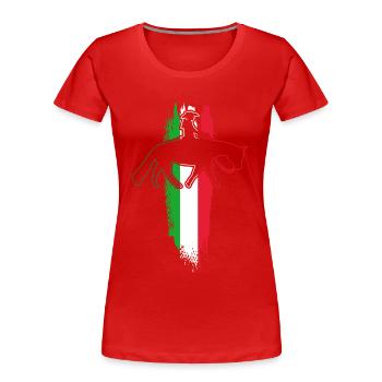 Reining Horse & Western Rider Western Riding - Women's Premium Organic T-Shirt - red - Front - Mia (176cm)