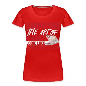 3D-Künstler Cartoonist Visueller Künstler - Frauen Premium Bio T-Shirt - Rot - Vorne - Mia (176cm)