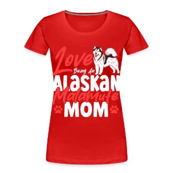 Hundehalter Alaskan Malamute Rasse Alaskan - Frauen Premium Bio T-Shirt - Rot - Vorne - Mia (176cm)