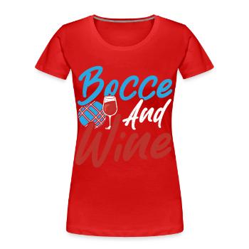 Aktivitäten Athletisch Boccia Boccia Königin und - Frauen Premium Bio T-Shirt - Rot - Vorne - Mia (176cm)