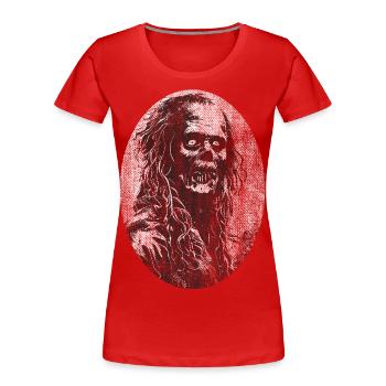 Evil Evil Zombie Undead - T-shirt bio Premium Femme - rouge - Devant - Mia (176cm)