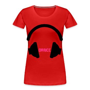 Dance - T-shirt bio Premium Femme - rouge - Devant - Mia (176cm)
