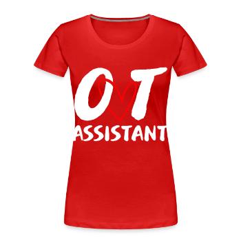 Ergotherapie Ergotherapeut Therapie Therapeut - Frauen Premium Bio T-Shirt - Rot - Vorne - Mia (176cm)