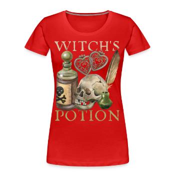 Witch, Witchcraft, Witchcraft, Love-Love Spell - Women's Premium Organic T-Shirt - red - Front - Mia (176cm)