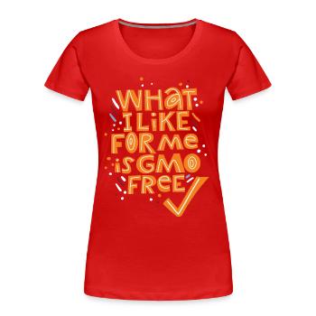 Community policy, economic and social cohesion, economic and social cohesi - Women's Premium Organic T-Shirt - red - Front - Mia (176cm)