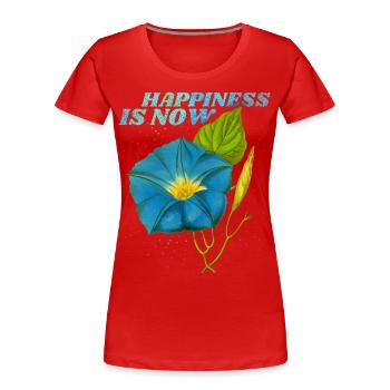 Motivation disant gloire du matin vintage - T-shirt bio Premium Femme - rouge - Devant - Mia (176cm)