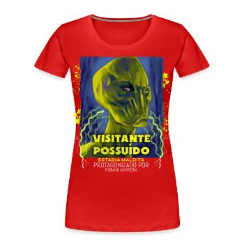 Alien Movie Poster, Aliens, Aliens - Women's Premium Organic T-Shirt - red - Front - Mia (176cm)