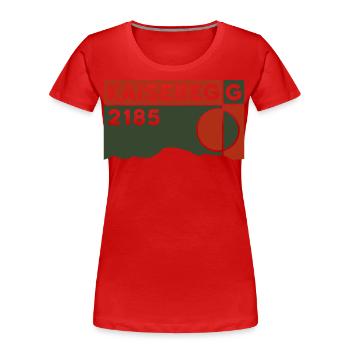 Kaiseregg Schwarzsee Hike Kinderland Souvenir - Women's Premium Organic T-Shirt - red - Front - Mia (176cm)