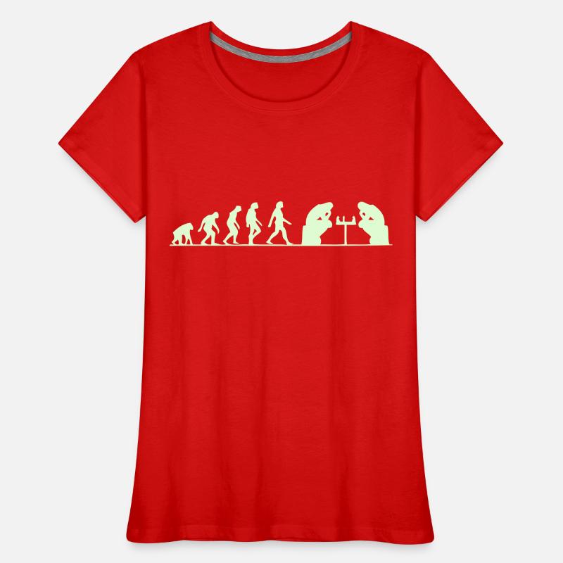 évolution échec T-shirt bio Premium Femme