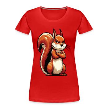 Écureuil Écureuil Écureuil Amoureux des rongeurs - T-shirt bio Premium Femme - rouge - Devant - Mia (176cm)