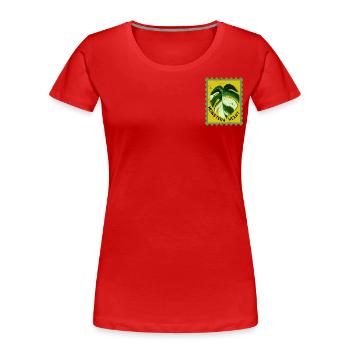 Bunte Monster - Frauen Premium Bio T-Shirt - Rot - Vorne - Mia (176cm)