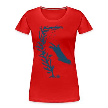 sea otter kelp forest california see meer ocean - Frauen Premium Bio T-Shirt - Rot - Vorne - Mia (176cm)