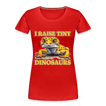 Leopardgecko Spruch Lustiges Leopardgecko Geschenk - Frauen Premium Bio T-Shirt - Rot - Vorne - Mia (176cm)