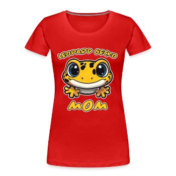 Leopardgecko Spruch Lustiges Leopardgecko Geschenk - Frauen Premium Bio T-Shirt - Rot - Vorne - Mia (176cm)