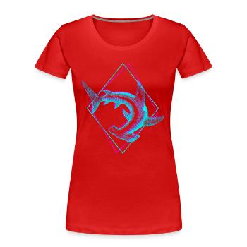 Hammerhead - Women's Premium Organic T-Shirt - red - Front - Mia (176cm)